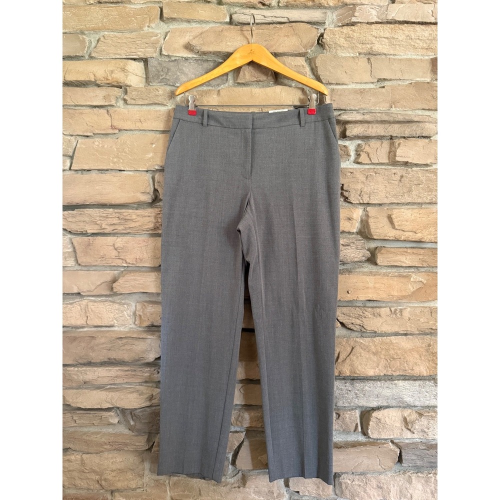 Alfani Womens Slim Leg Tummy Control Trousers Pepper Grey Dress Pants 10 NEW